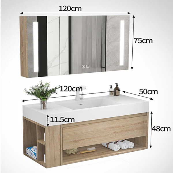 Hotel style bathroom cabinet